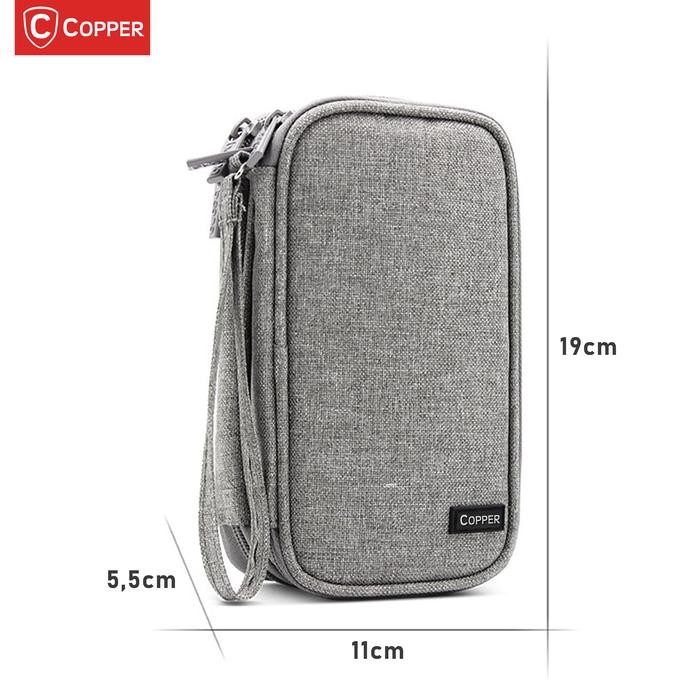 

COPPER TAS GADGET POWERBANK WATERPROOF / TRAVEL ORGANIZER MULTIFUNGSI