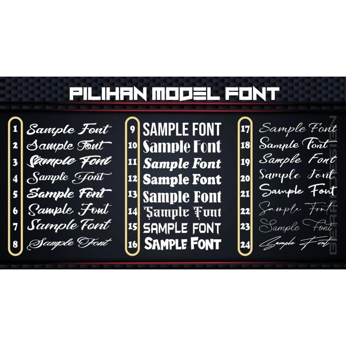 (Allthebest) Stiker Cutting Kaca Mobil, Stiker Custom, kaca belakang