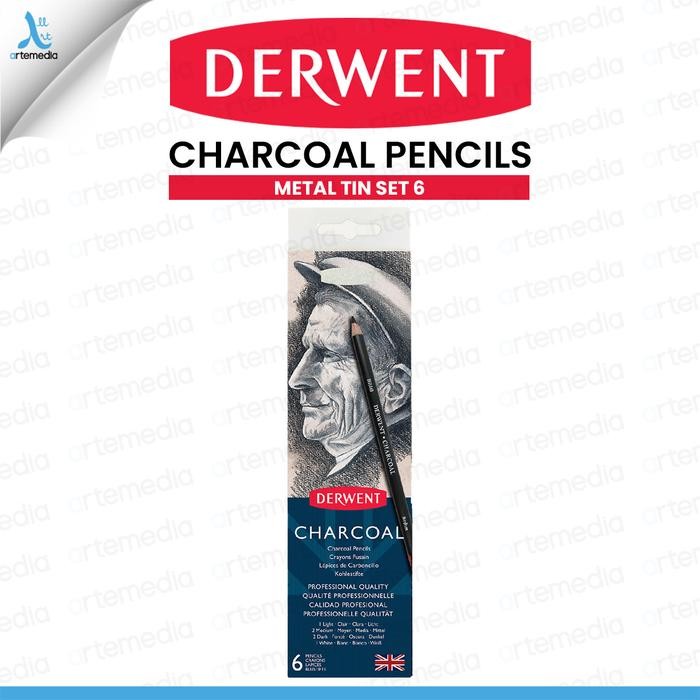 

Derwent Pensil Arang Charcoal Pencil Set 6