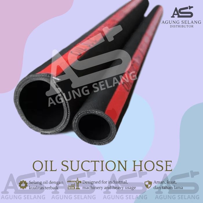 SELANG KARET HITAM 2 1/2" INCH SELANG ANGIN OIL BENANG DELIVERY 2.5"
