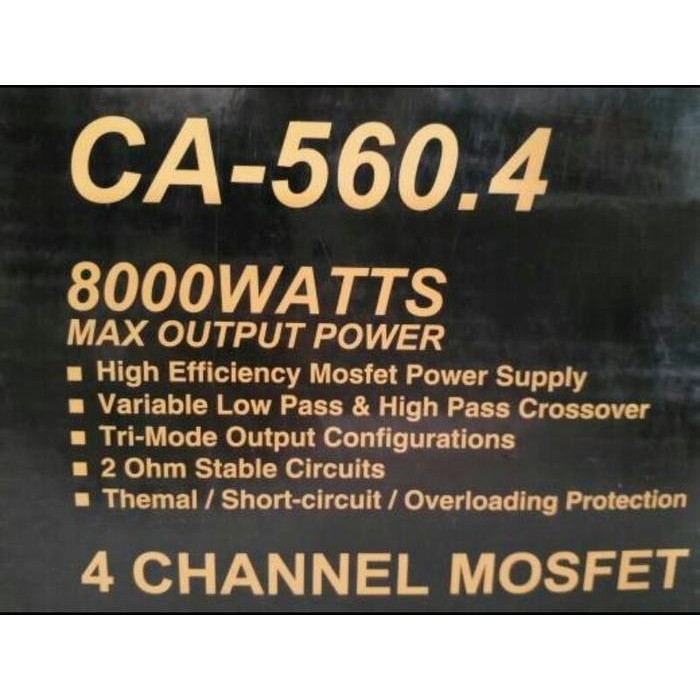 POWER MOBIL 4 CHANNEL COUSTIC AUDIO CA - 560.4 / CA-560.4