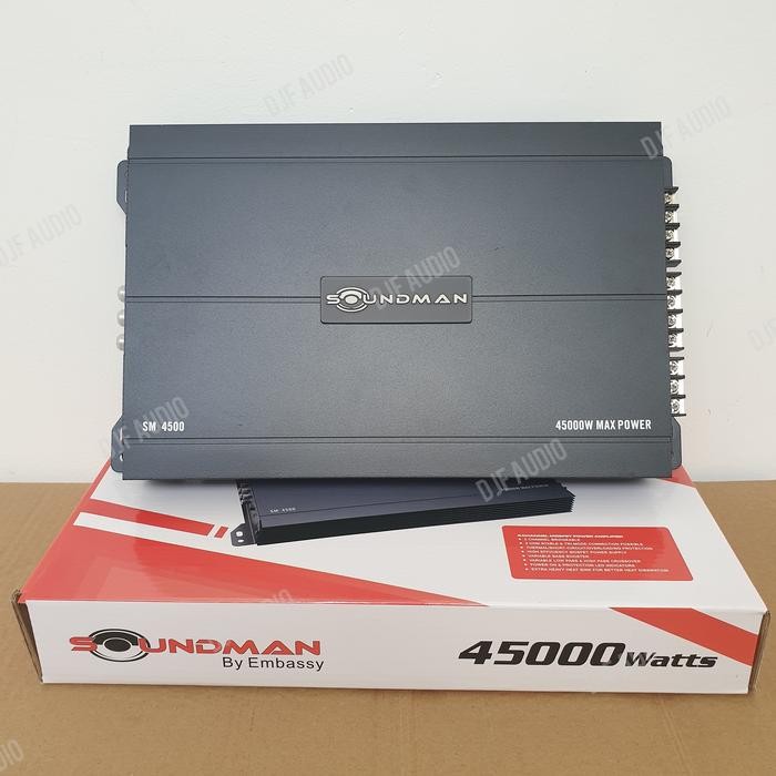 POWER SOUNDMAN SM 4500 - 4 CHANNEL - POWER AMPLIFIER AMPLI AUDIO MOBIL 4 CH