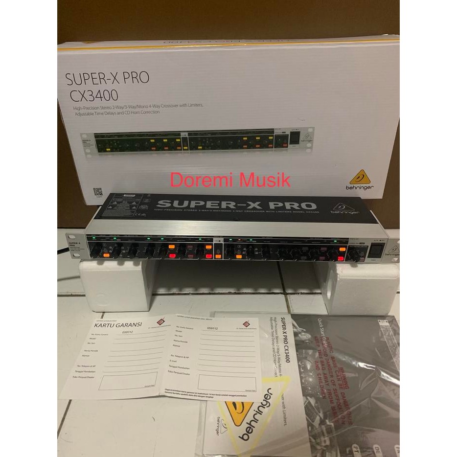 CROSSOVER AKTIF 2WAY / MONO / 4WAY / 3WAY BEHRINGER CX 3400 ORIGINAL
