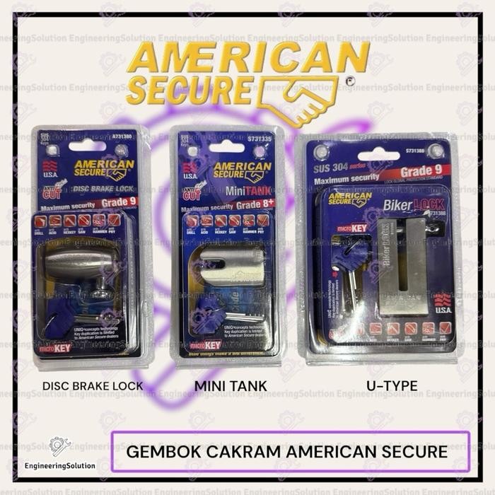 GEMBOK CAKRAM AMERICAN SECURE - U TYPE