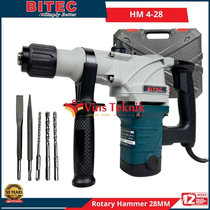 Terbaru Mesin Bor Beton Rotary Hammer Hm4-28D Bitec Hm 4-28 D