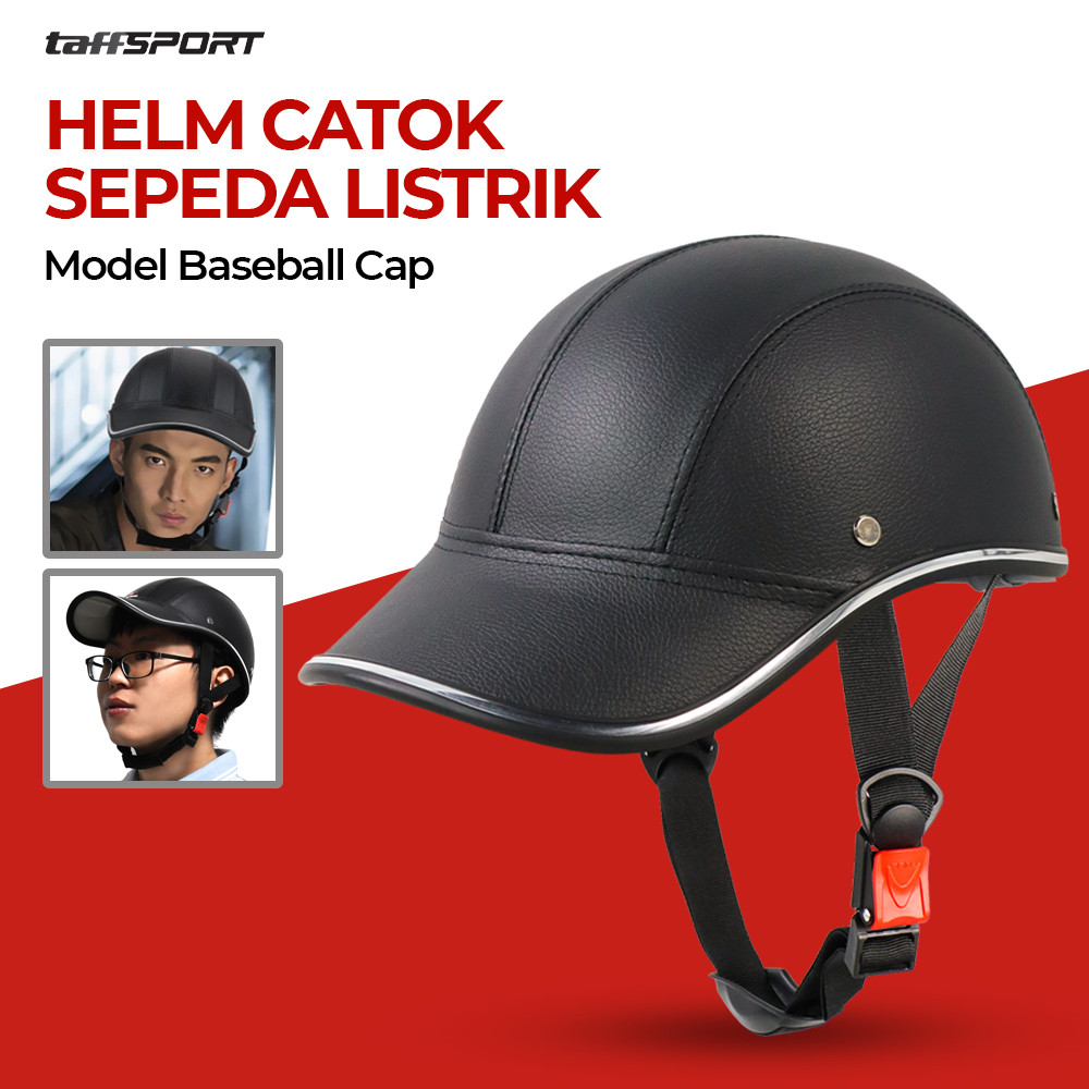 Helm Sepeda Listrik Model Topi Baseball Catok Stylish Safety