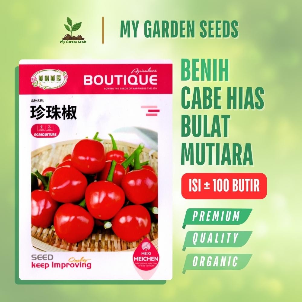 BENIH CABE HIAS BULAT MUTIARA KEMASAN IMPORT ± 100 BUTIR