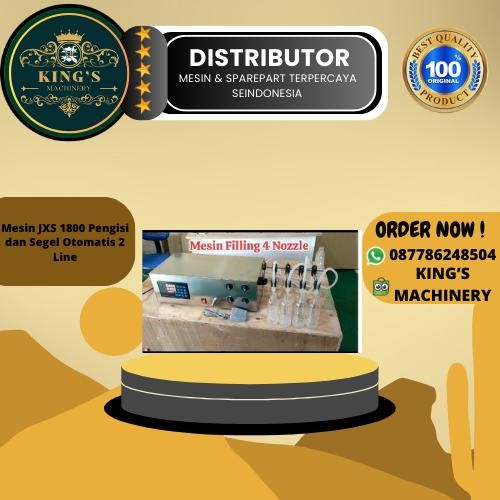 ready MESIN FILLING PENGISI CAIRAN LIQUID 4 NOZZLE