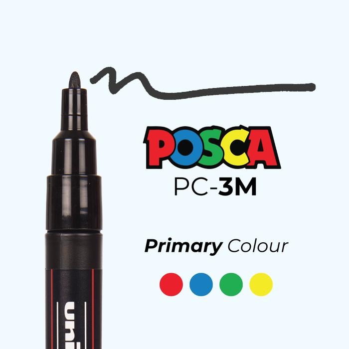 

SARI Uni Posca Paint Marker Pc-3M - Fine Point Primary Colour