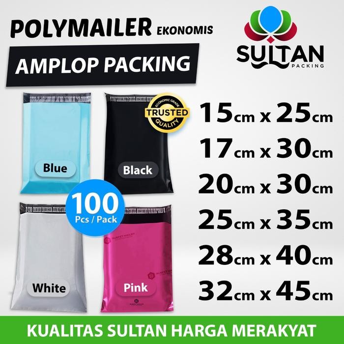 

5WUM Polymailer Pack Termurah Amplop Plastik Packing Olshop Ekonomis