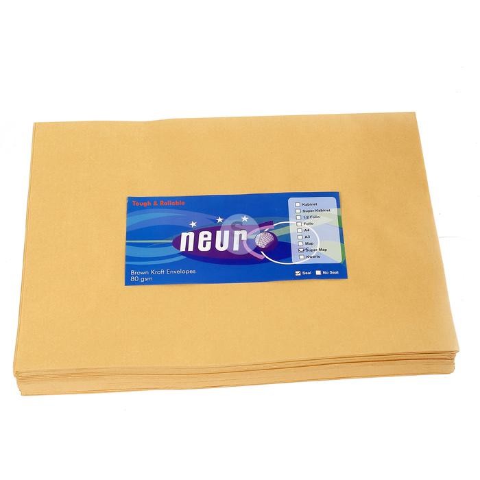 

SARI Neuro - Amplop Coklat Ukuran Super Map - Non Seal [1 Pack]
