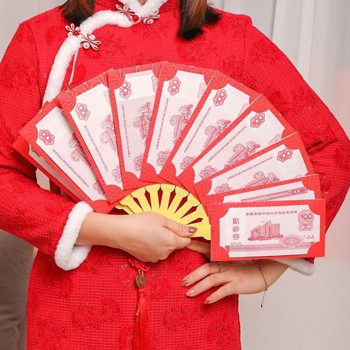 

SARI Angpao Tebal Naga Kipas Angpau Sincia Ampau Barongsai Dragon Year 2024