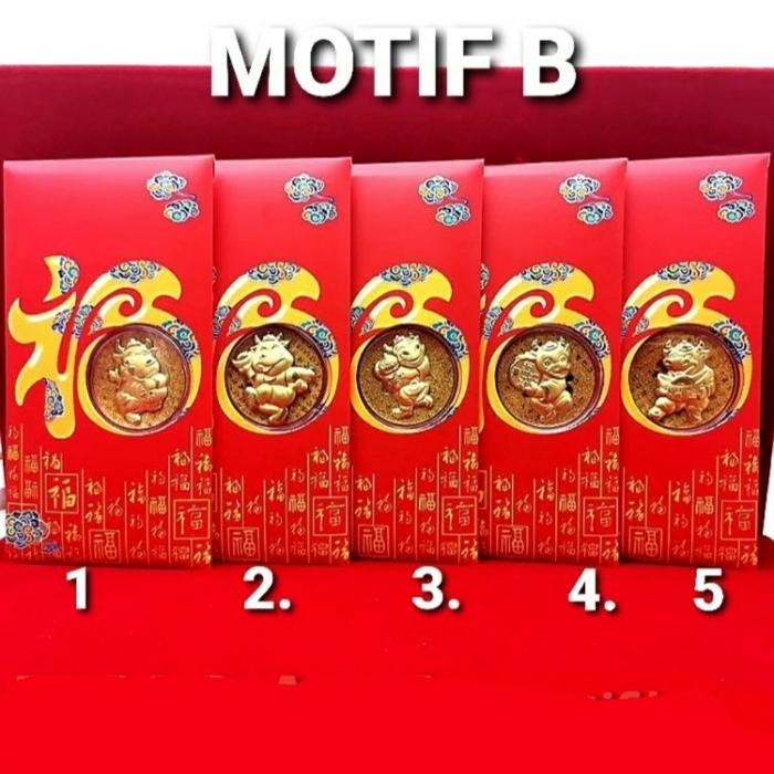 

SARI Angpao Emas Kerbao 2021 Angpau Koin Emas Gold Plated Murah Ampao Kebo