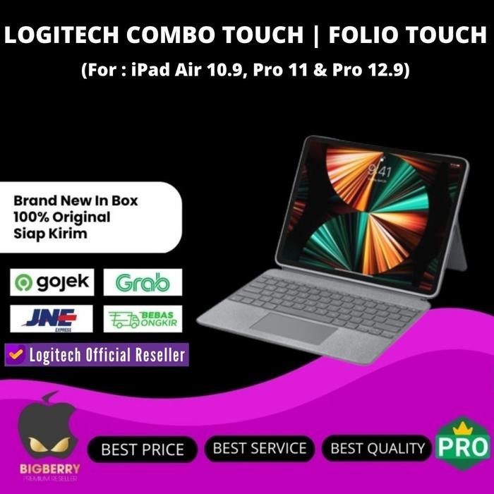 LOGITECH SLIM FOLIO COMBO TOUCH KEYBOARD IPAD 10 9 AIR 4 5 PRO 11 12.9