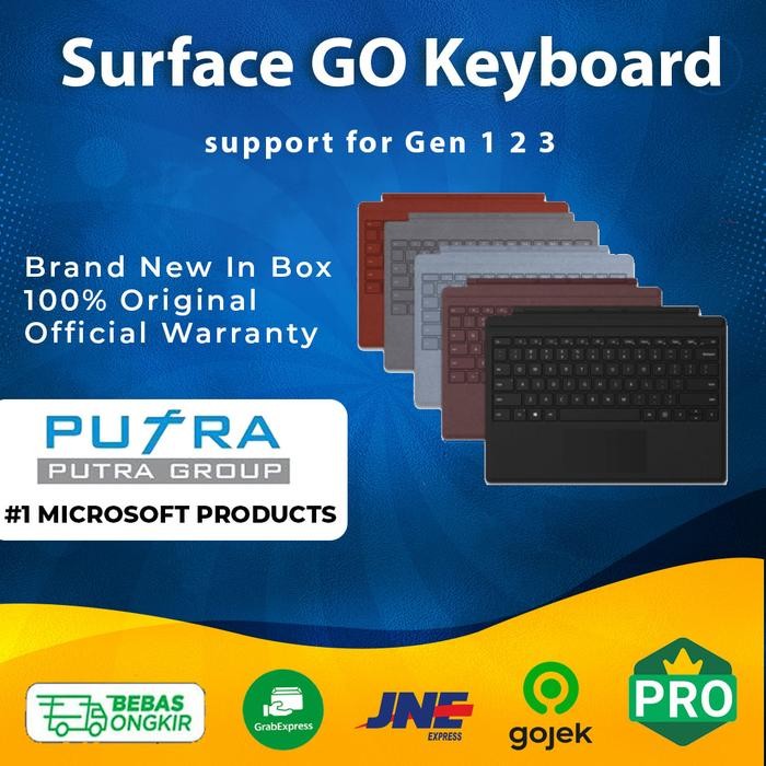 MICROSOFT SURFACE GO KEYBOARD / KEYBOARD SURFACE GO 1 2 3 4 5 COVER