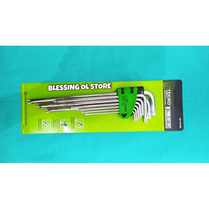 Paling Murah Kunci L Biasa Kombinasi Bintang 9 Pcs Panjang Extra Long Murah Tekiro