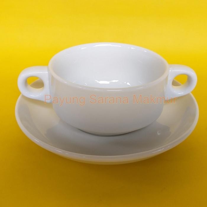 N6VA Mangkok Zupa Soup Jm Satuan/ Konsom Jm / Zupa Soup / Mangkok Kuping