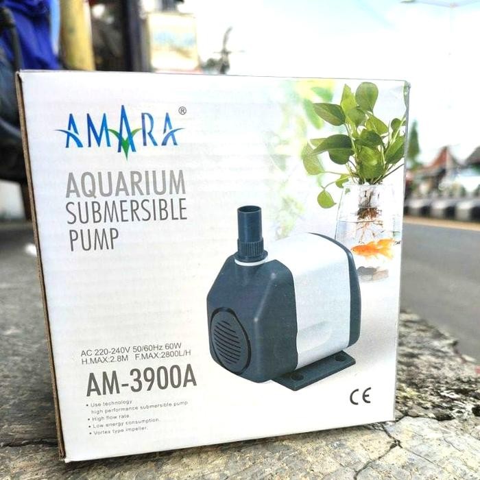 Low Watt Am 3900 A Power Head Kolam Aquarium Filter Ikan 60W 2800 L/H
