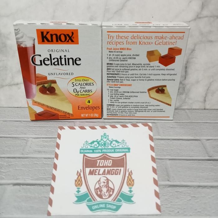 

Knox Original Gelatine Unflavored 28 Gr Bubuk Gelatin Powder
