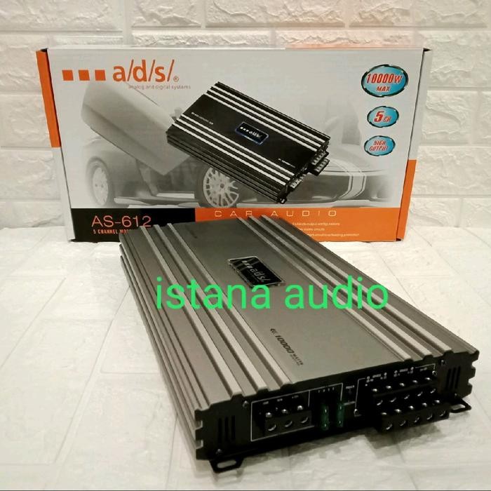 POWER ADS AS-612 AMPLIFIER ADS 5 CHANNEL ADS -612 10000WATT MOSFET 5 CHANNEL