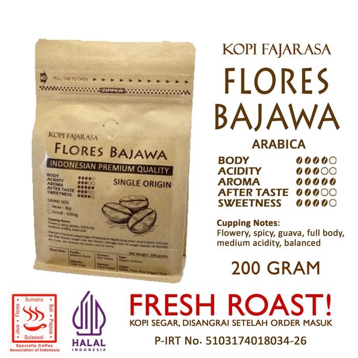 

Kopi Fajarasa Flores Bajawa Biji Kopi Arabica 200 gram