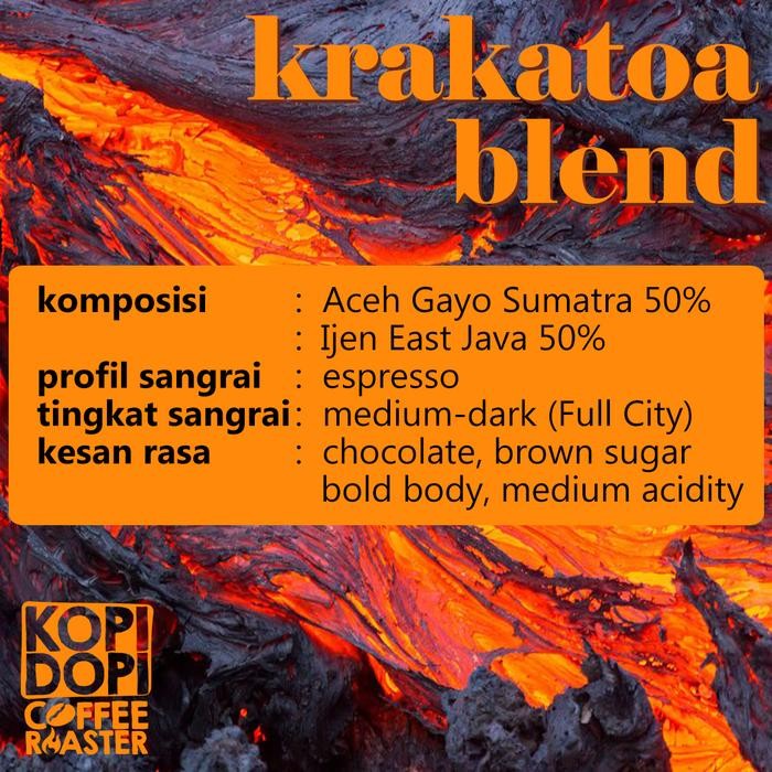 

KRAKATOA Espresso Blend Kopi Susu Full Arabika Aceh Gayo Ijen Java