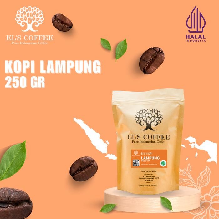 

Kopi Rousta EL'S COFFEE LAMPUNG 250GR