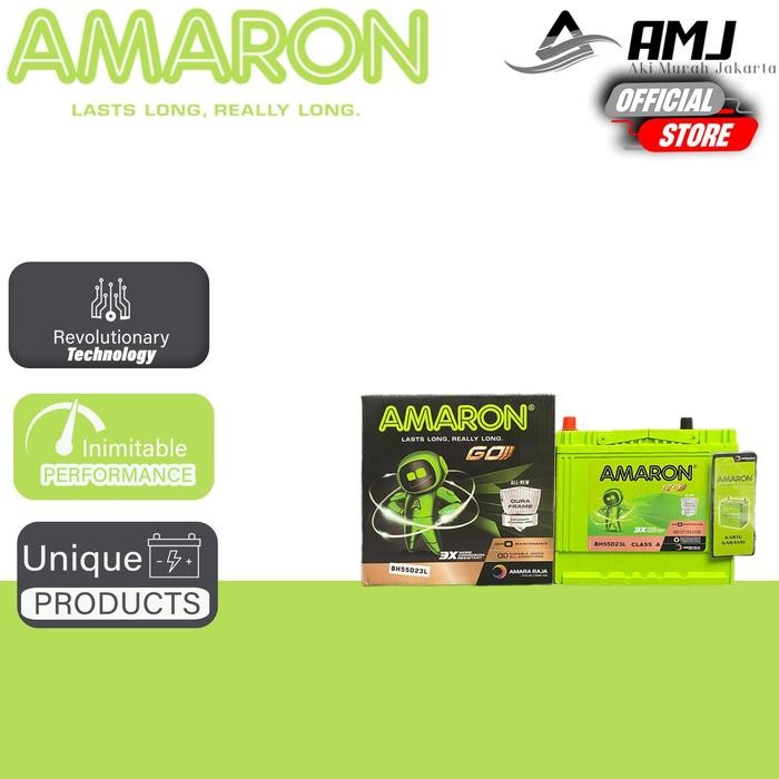AMARON GO AKI MOBIL HYUNDAI TRAJET 55D23L - 60AH AKI KERING