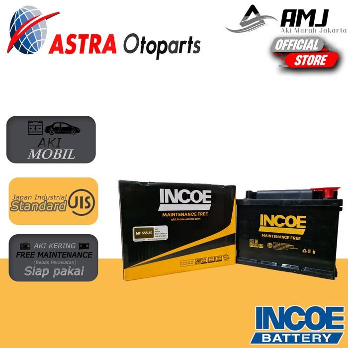 INCOE MF ASTRA AKI MOBIL BMW 318 / 323 555-59 - 55AH AKI KERING