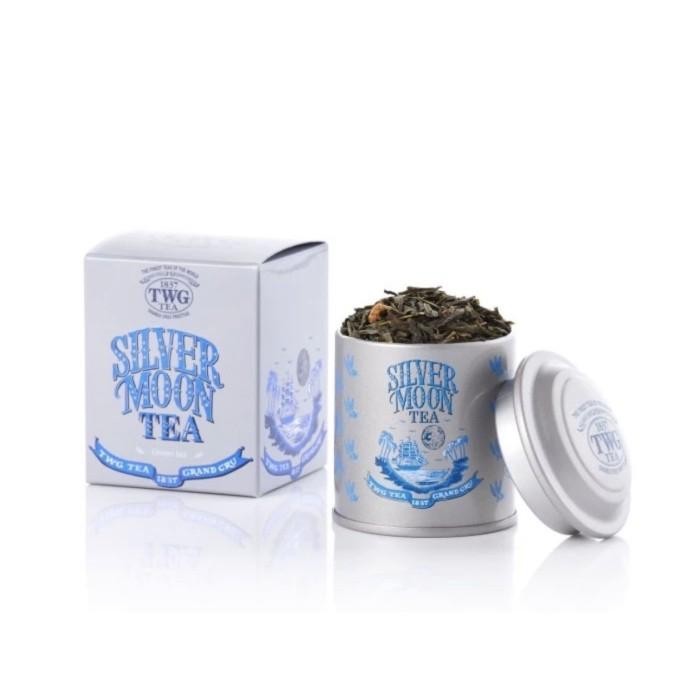 

Authentic TWG Silver Moon Tea 25g Mini Tin Loose Leaf Teas Daun Teh