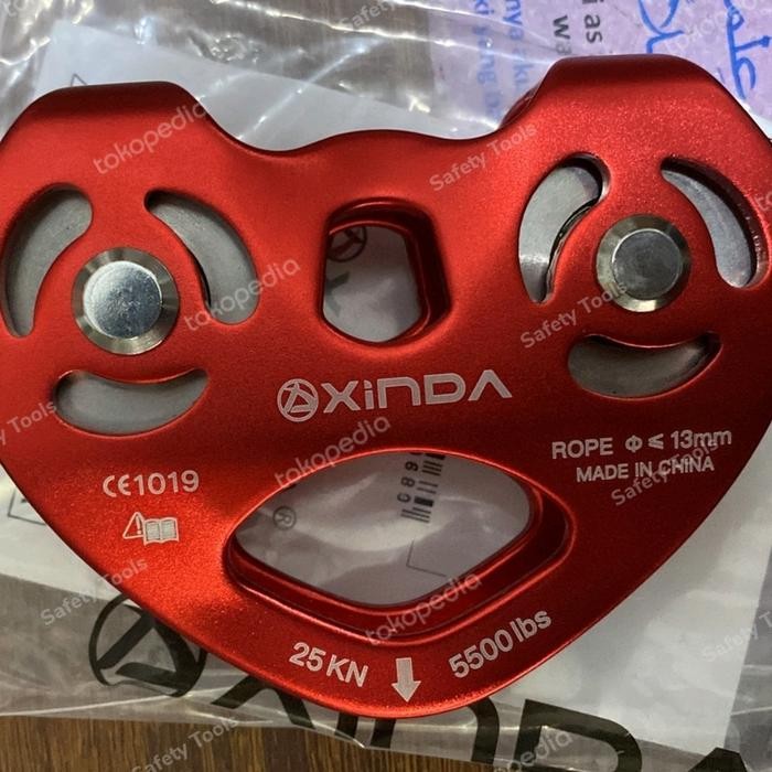 

Pulley Tandem Aloy Xinda Katrol Climbing Safety Flyingfox Outbond