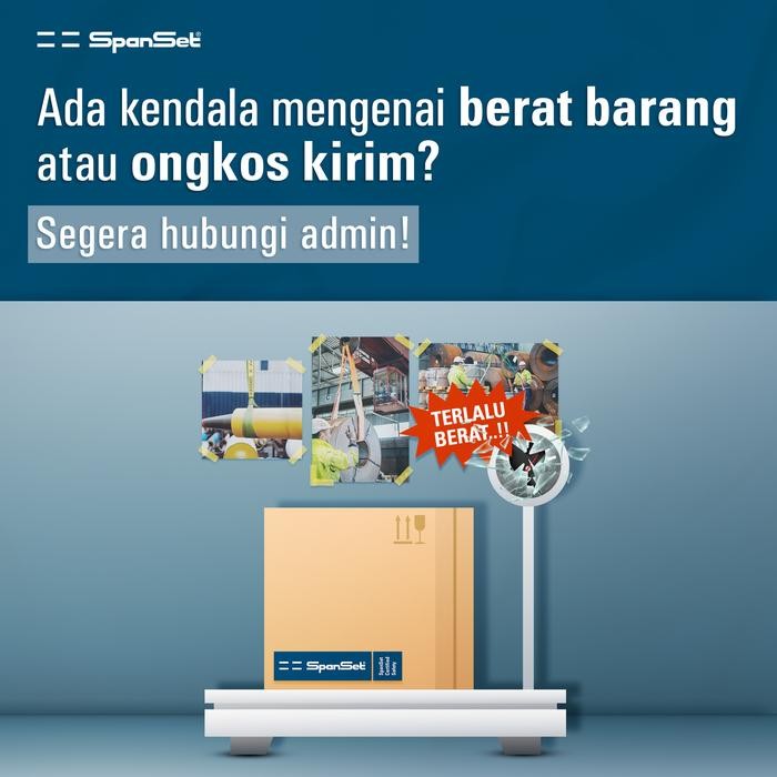 

Bisa Termin! [Cs10000] Spanset Webbing Sling 4 Ply 10 Ton, Safety Factor 7:1, Tali Angkut & Angkat