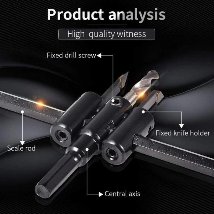 Best Seller Mata Bor Pisau Jangka Papan Kayu Gypsum Adjustable Drill Bits Circle Hole Saw Cutter
