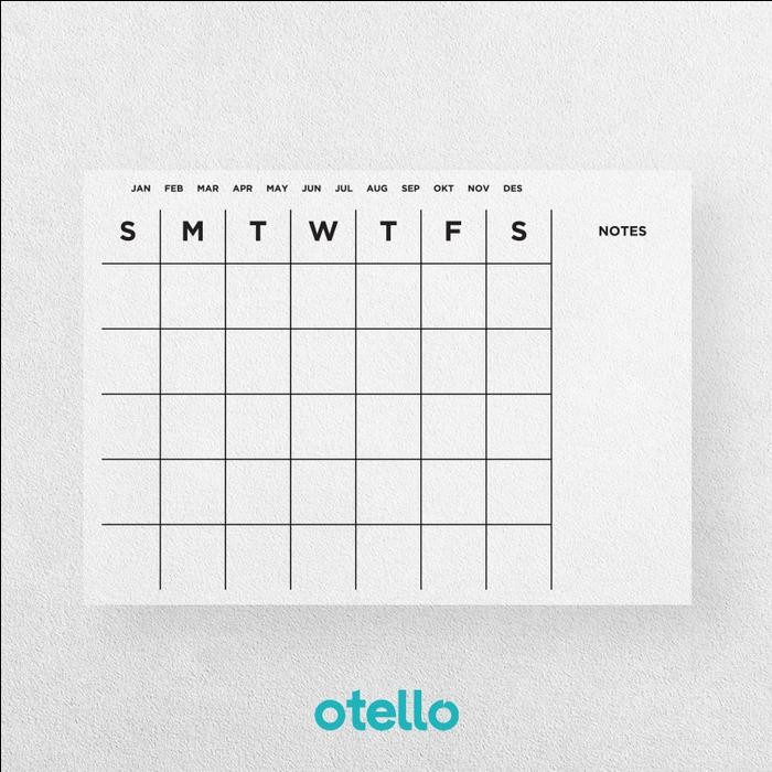 

Monthly Planner Akrilik Wall Planner Dinding Schedule Board Jadwal