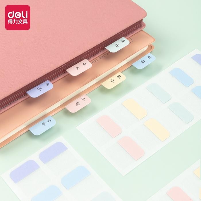 

Deli Index Tab / Penanda / Pembatas Halaman Kertas Plastik 2153X Paper Stationery