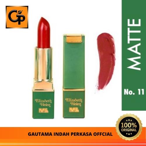 (Allthebest) Lipstik Elizabeth Helen Matte Lipstick Mahmood Saeed 11 (4g) Bibir Kering