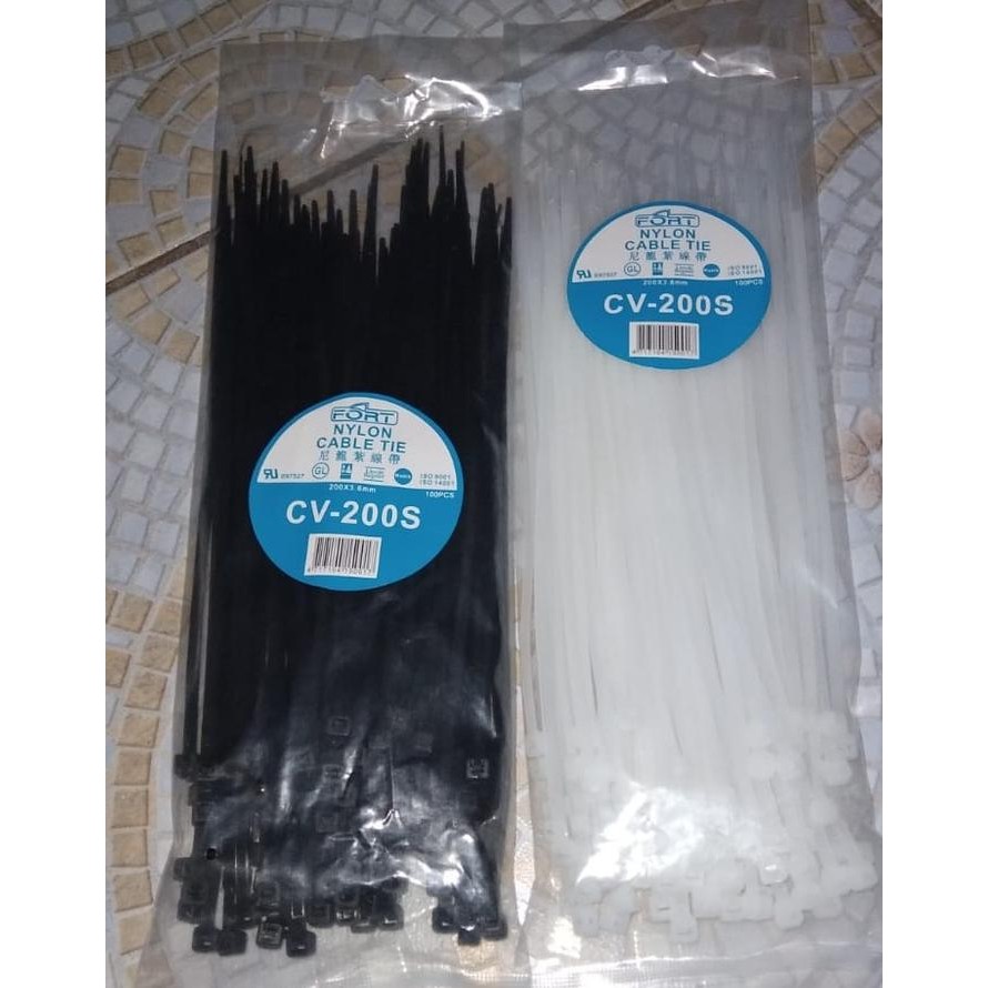 

Kabel Ties Fort CV-200 200mm Cable Tie panjang 20cm 2.5mm 3.6mm 4.8mm