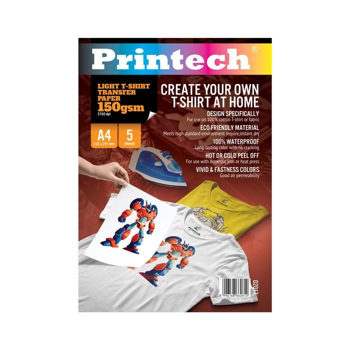 

PRINTECH Light T-Shirt Transfer Paper A4 150 gsm - 02017