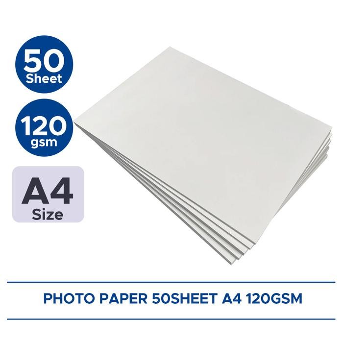 

Kertas Foto Photo Paper Glossy 120 gsm, 210 gsm, 230 gsm media untuk cetak foto
