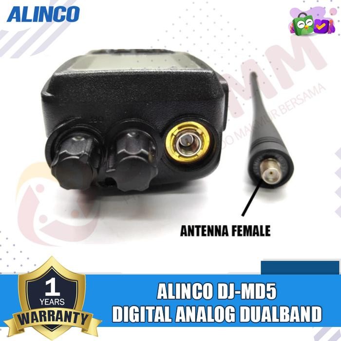 ALINCO DJ MD 5 DJ-MD5 DMR DUALBAND VHF UHF 400 HT DIGITAL ALINCO DJ MD5 DJ MD 5 ORIGINAL GARANSI 1