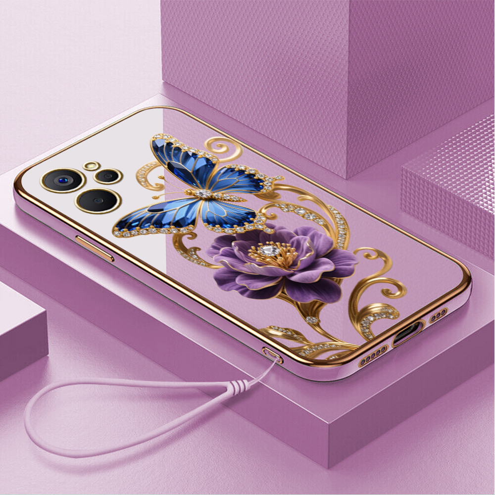 Casing Hp Untuk Realme 9i 10T 5G Lokal Stock Lanyard Gratis Phone Case Softcase Kesing Cassing Soft 