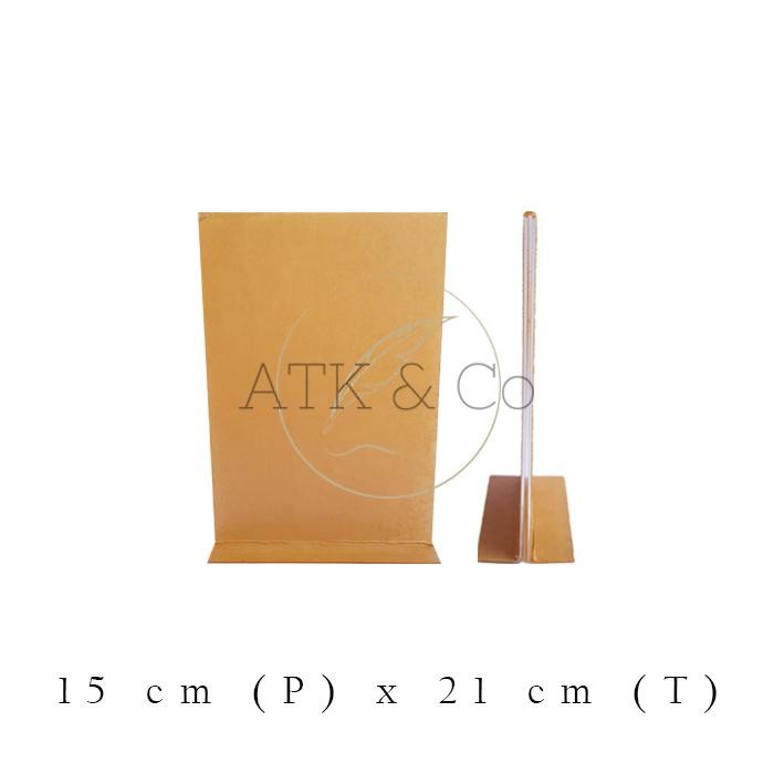 

Stand Acrylic A5 Display Harga Menu Brosur Akrilik Tent Sign Holder