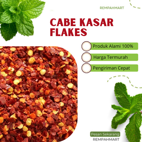 

1kg Cabe Pedas Flakes / Cabe Bubuk Kasar Premium Rempahmart