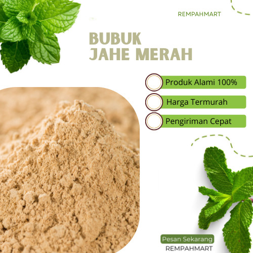 

1kg Jahe Merah Bubuk Premium / Jahe Merah Red Ringer Powder Alami Murni Rempahmart