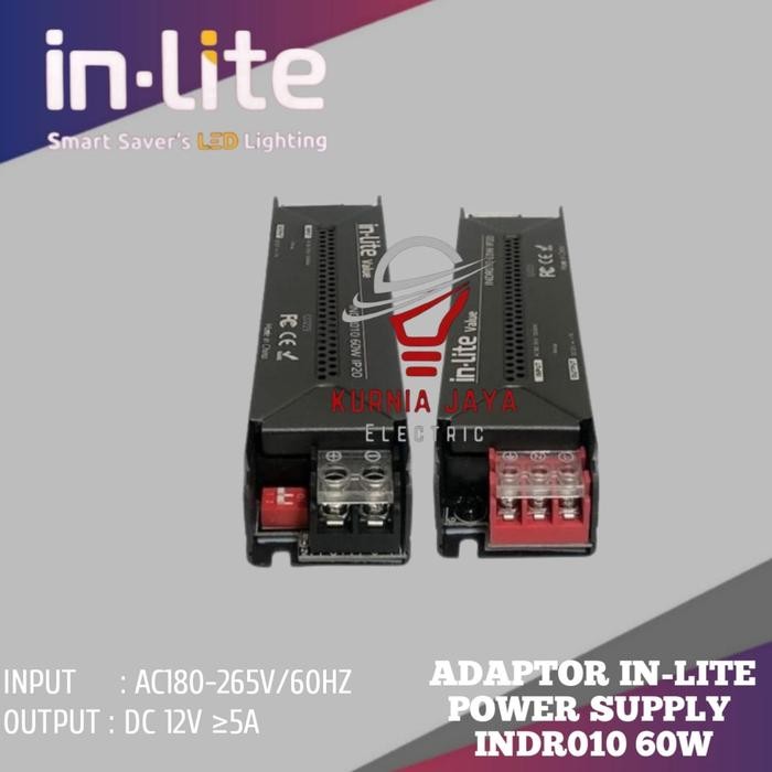 INLITE TRAFO 60W ADAPTOR POWER SUPPLY LED STRIP INDR010 12V