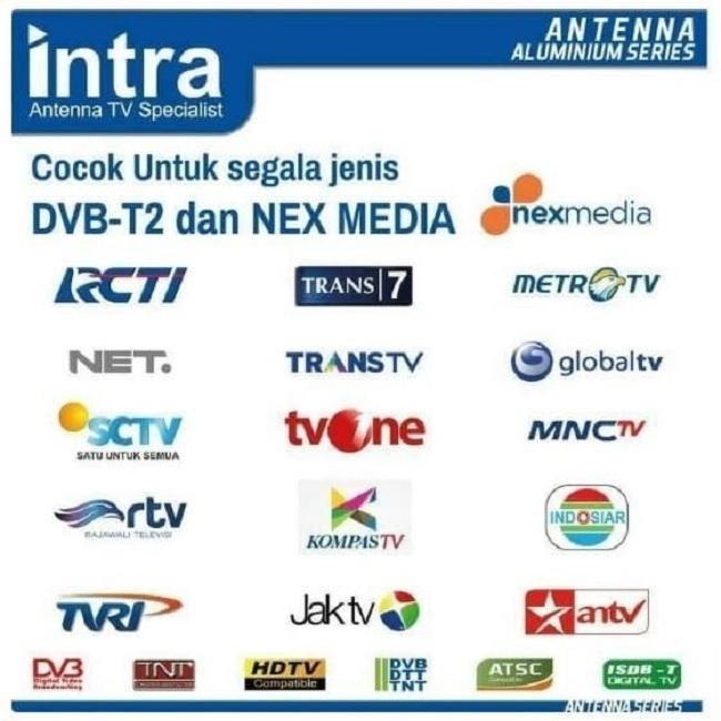 Antena Remote Digital Tv Lcd Led / Antena Tv Intra 888 Free Kabel 10M