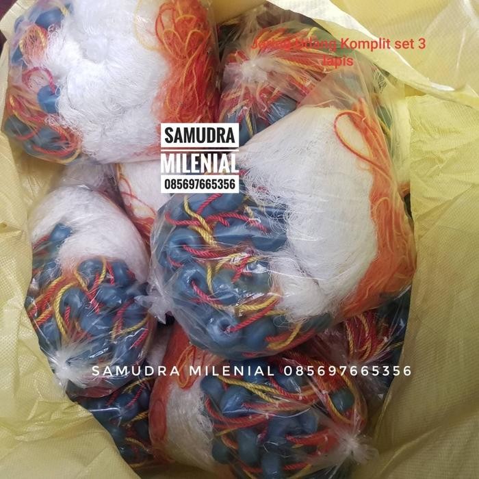Jaring Udang Fishing Net Siap Pakai Lengkap Komplit Set 3 Lapis Bagus