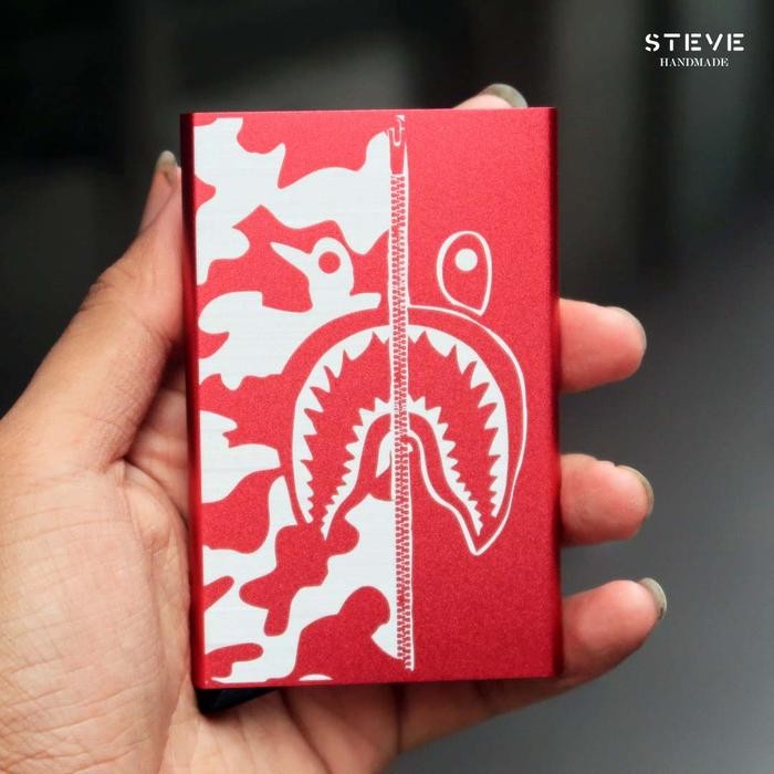 

Baru Card Holder Slim Style A Custom Laser Logo & Huruf