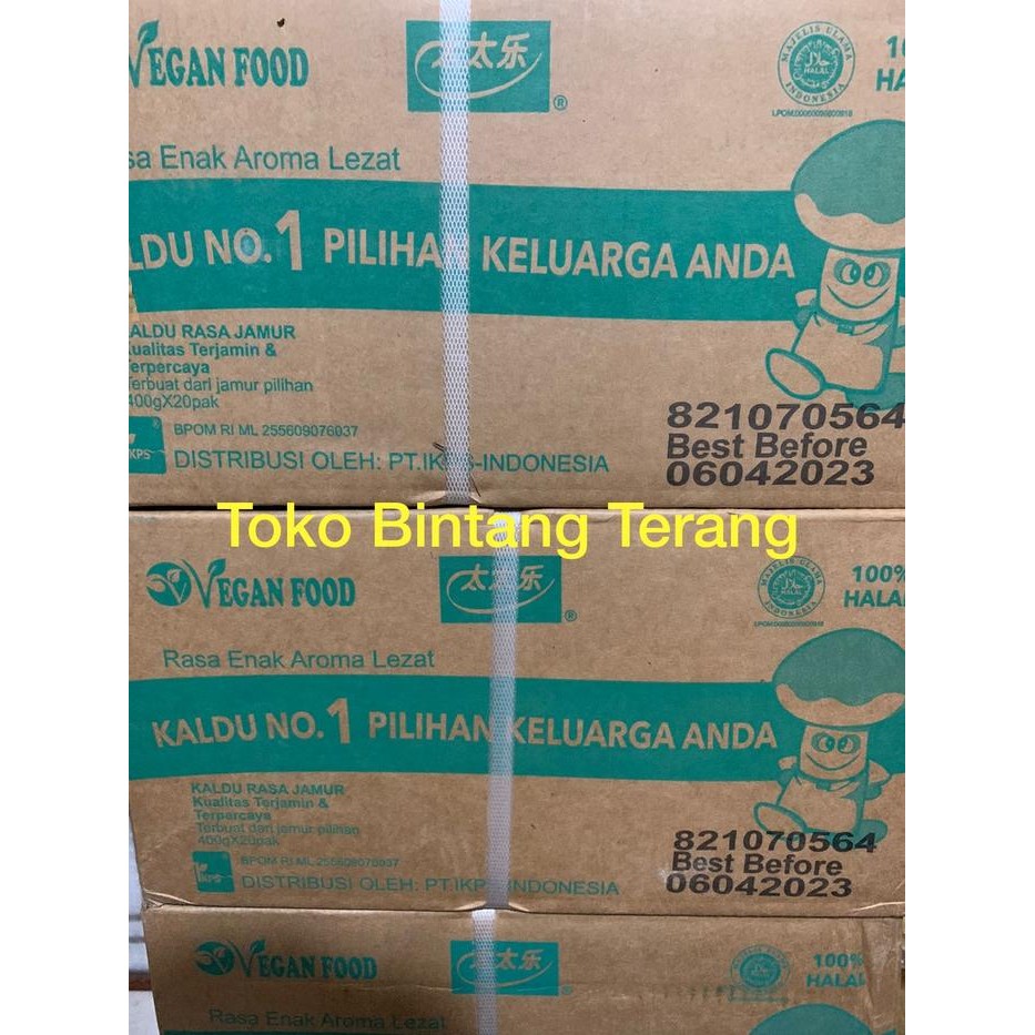 

Totole Bumbu Kaldu Jamur 400 gr x 20 pcs per 1 Dus/Karton Mokucing