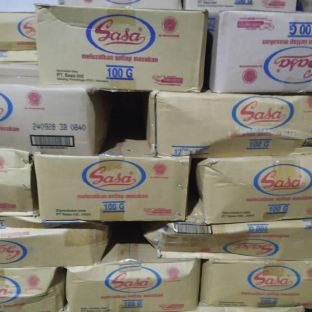 

Sasa 100 gr (1 dus) isi 12 pak isi @10 bungkus